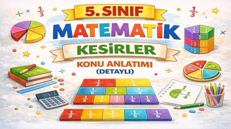 5. Sınıf Matematik Kesirler Konu Anlatımı (Detaylı)