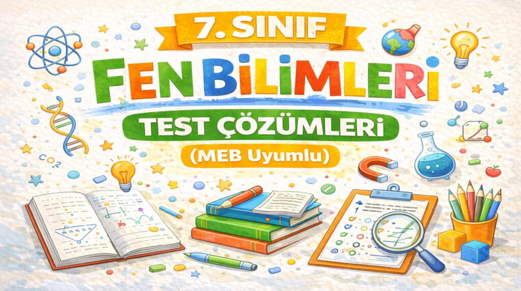 7. Sınıf Fen Bilimleri Test Çözümleri (MEB Uyumlu)